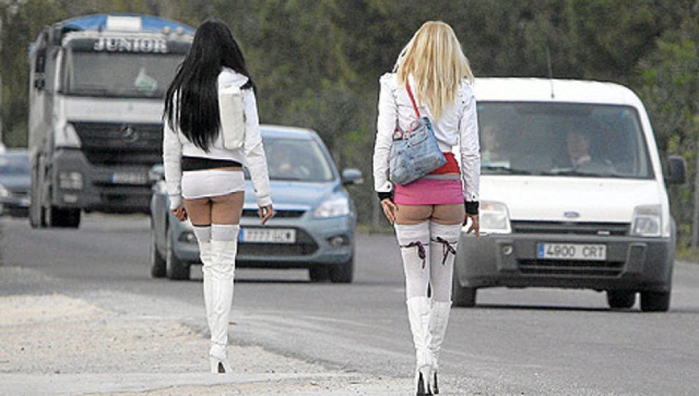 Prostitutas en una carretera de Málaga