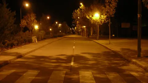Una calle de noche Una calle de noche