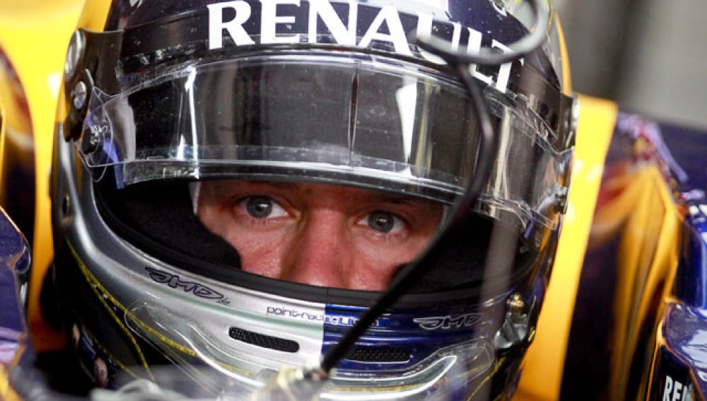 Sebastian Vettel en su monoplaza