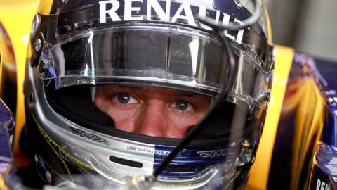 Sebastian Vettel en su monoplaza