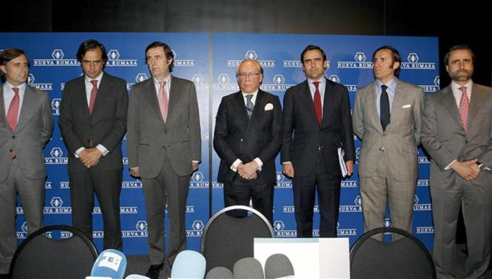 Ruiz Mateos junto a sus seis hijos varones
