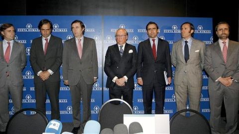 Ruiz Mateos junto a sus seis hijos varones