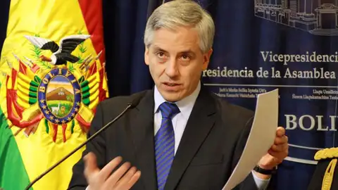 El vicepresidente de Bolivia, Álvaro García Linera El vicepresidente de Bolivia, Álvaro García Linera
