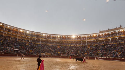 Plaza de Las Ventas en dia de lluvia