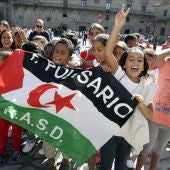 El primer grupo de niños saharauis ya en España