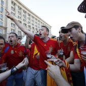 Aficionados de España durante la última Eurocopa de 2012