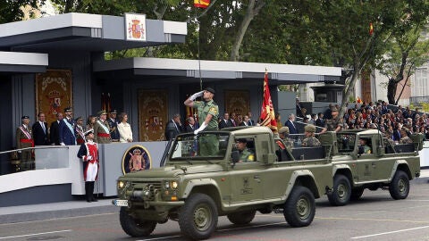 La Brigadad Paracaidista en el desfile