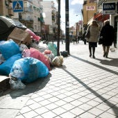 Huelga de recogida de basura en Granada