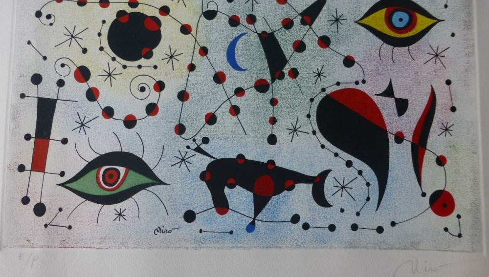 Grabado de Joan Miro