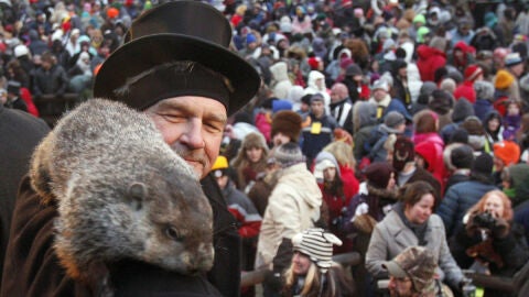 La marmota Phil pronostica que la primavera llegar&aacute; pronto