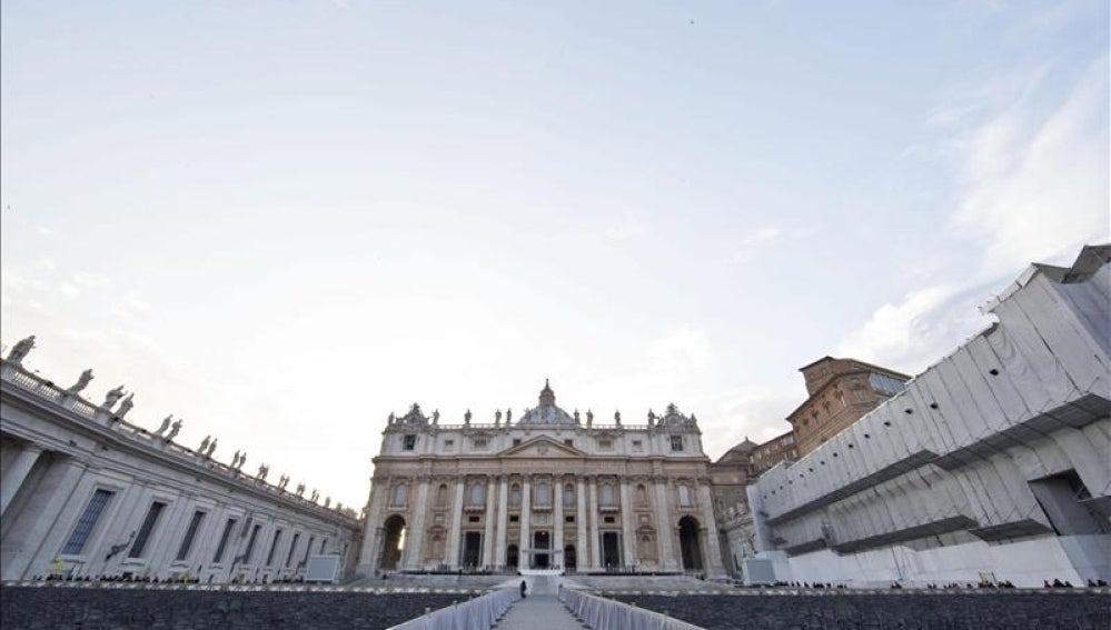 Vista general de la plaza de San Pedro de la Ciudad del Vaticano