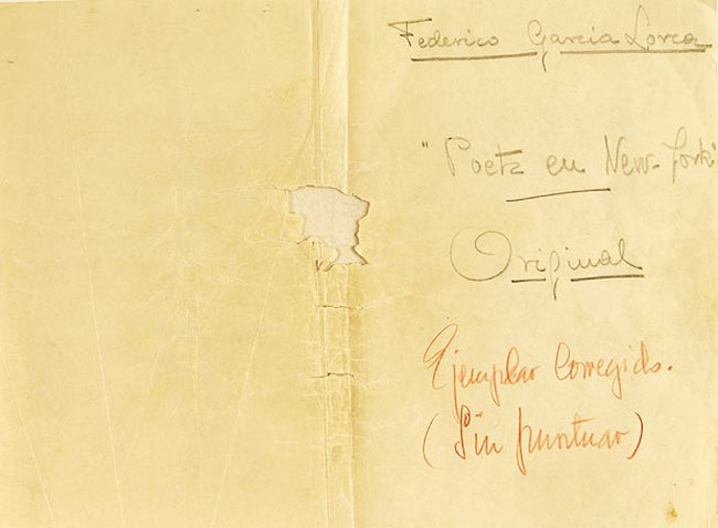 El Centro Lorca recibe los últimos fondos del poeta El Centro Lorca recibe los últimos fondos del poeta