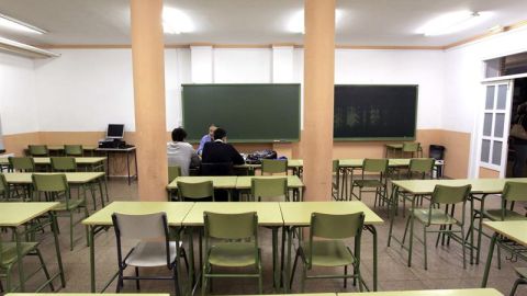 Aulas vac&iacute;as en la huelga general del sector educativo