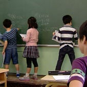 Alumnos de un colegio japonés en España