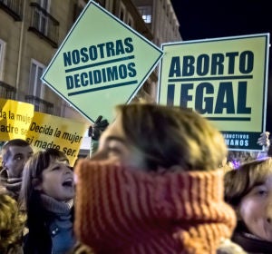 Protesta en Madrid contra la reforma del aborto Protesta en Madrid contra la reforma del aborto
