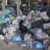 Bolsas de basura sin recoger