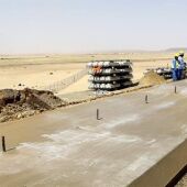 Vista de las obras del proyecto del tren de alta velocidadVista de las obras del proyecto del tren de alta velocidad