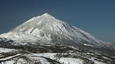 El Teide, nevado