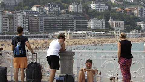 Varios turistas en Espa&ntilde;a