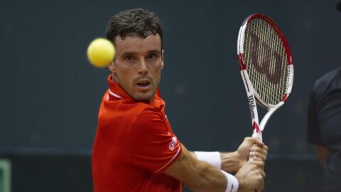 Roberto Bautista, en el primer partido por la permanencia en la &eacute;lite de la Copa Davis
