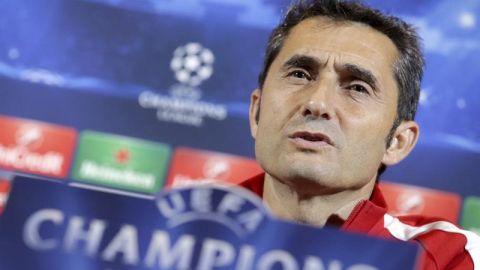 Ernesto Valverde, en rueda de prensa