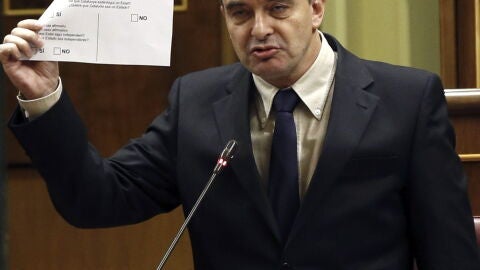  El diputado de Esquerra Republicana de Catalu&ntilde;a Alfred Bosch