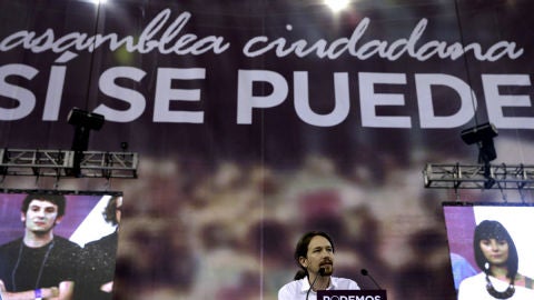 Pablo Iglesias, en Vistalegre