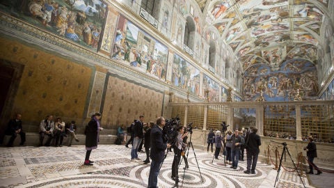 Nueva iluminaci&oacute;n en la Capilla Sixtina