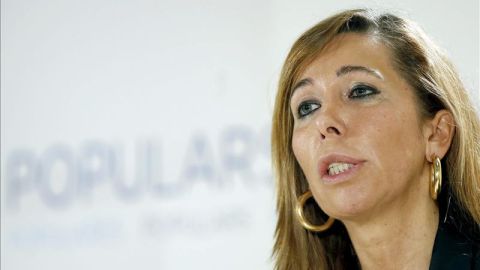 Alicia S&aacute;nchez-Camacho en un acto en Baix de Llobregat.