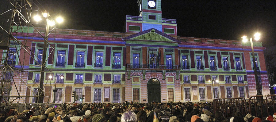 Ensayo de las campanadas en la Puerta del Sol Ensayo de las campanadas en la Puerta del Sol