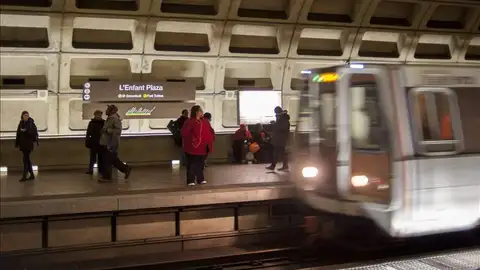 Estación de metro L´Enfant Plaza, en Washington. Estación de metro L´Enfant Plaza, en Washington.