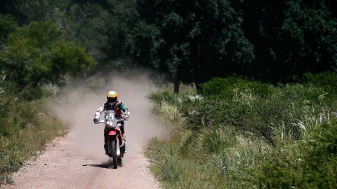 Laia Sanz, en el Dakar 2015