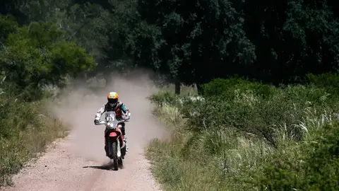 Laia Sanz, en el Dakar 2015 Laia Sanz, en el Dakar 2015