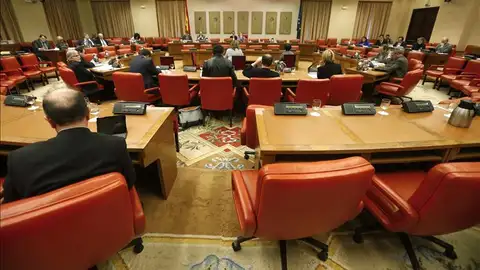 Reunión de la Diputación permanente en el Congreso. Reunión de la Diputación permanente en el Congreso.