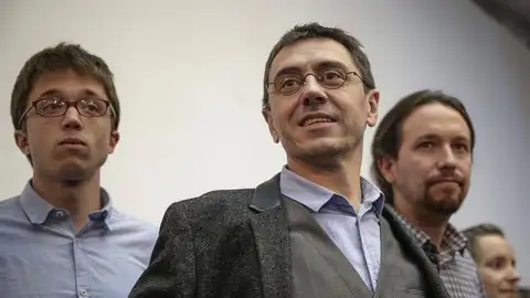 Errejón, Monedero y Pablo Iglesias Errejón, Monedero y Pablo Iglesias