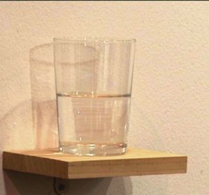 Un vaso de agua medio lleno entre las obras más controvertidas de ARCO 2015 Un vaso de agua medio lleno entre las obras más controvertidas de ARCO 2015