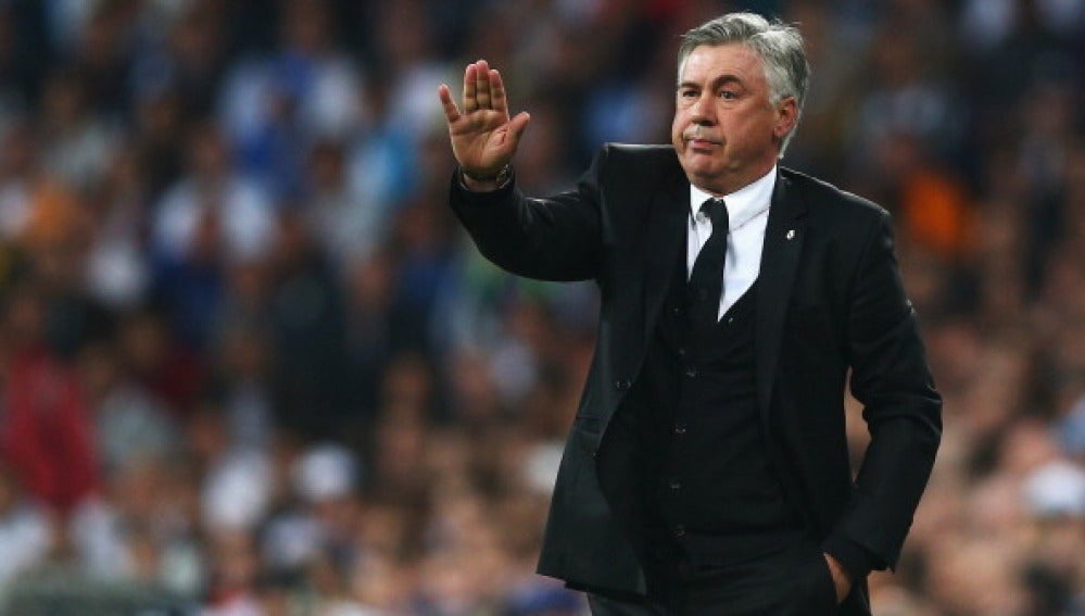 Carlo Ancelotti, en el Santiago Bernabéu