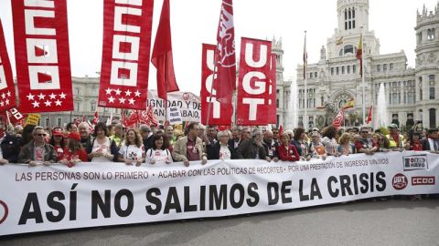 Manifestaci&oacute;n del Primero de Mayo de Madrid en 2015