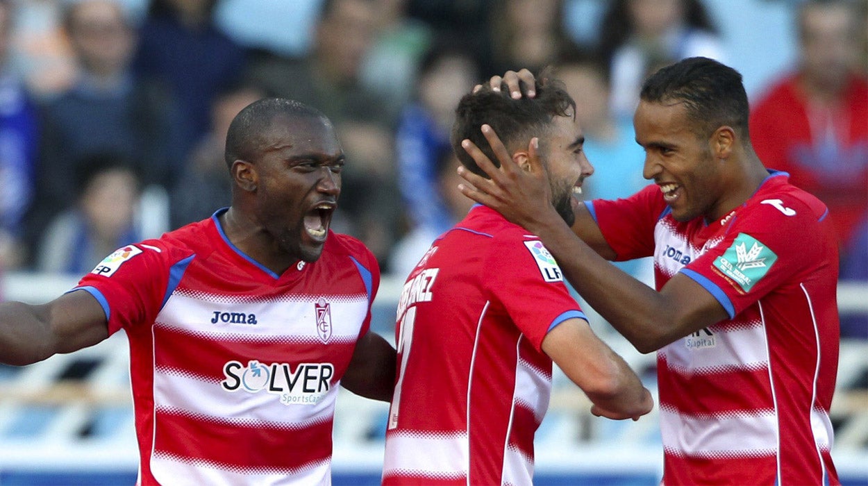 Real Sociedad 0 - 3 Granada. El Granada vence en Anoeta y se escapa del descenso Real Sociedad 0 - 3 Granada. El Granada vence en Anoeta y se escapa del descenso
