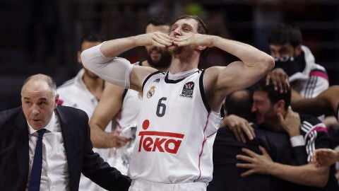 Nocione celebra la Euroliga del Real Madrid 