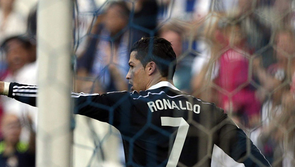 Ronaldo tras marcar su primer gol al Espanyol