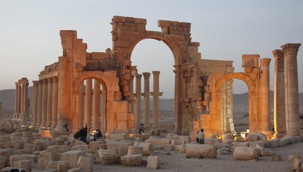 Foto de archivo de la ciudad de Palmyra