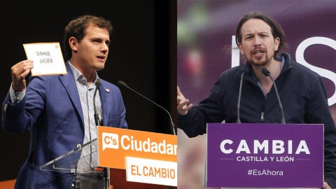 Albert Rivera y Pablo Iglesias