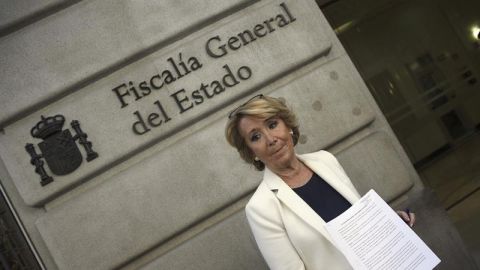 Esperanza Aguirre a las puertas de la Fiscal&iacute;a General del Estado
