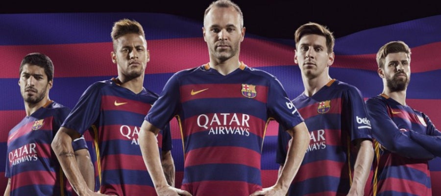 Camiseta con las rayas horizontales del Barcelona Camiseta con las rayas horizontales del Barcelona