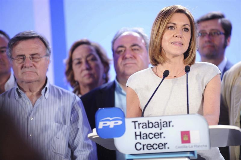 María Dolores Cospedal: "Somos el partido que ha ganado las elecciones" María Dolores Cospedal: "Somos el partido que ha ganado las elecciones"