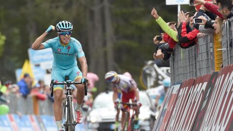 Mikel Landa vencedor en el alto de Madonna di Campiglio