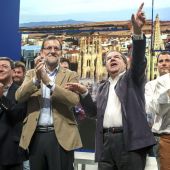 Mariano Rajoy junto a Juan Vicente Herrera