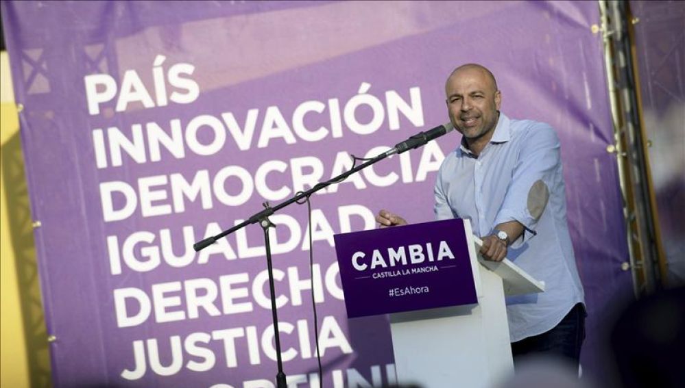 José García Molina, secretario general de Podemos en Castilla-La Mancha