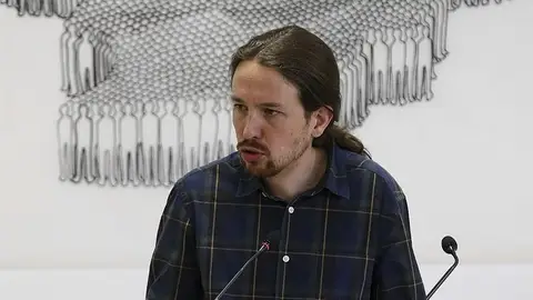 El líder de Podemos, Pablo Iglesias, en rueda de prensa El líder de Podemos, Pablo Iglesias, en rueda de prensa